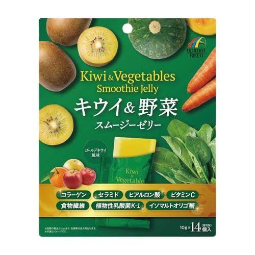 Диетическая добавка Riken Unimat Желе-смузи с молочнокислыми бактериями витамином С из киви и овощей 140 г (2882463256)