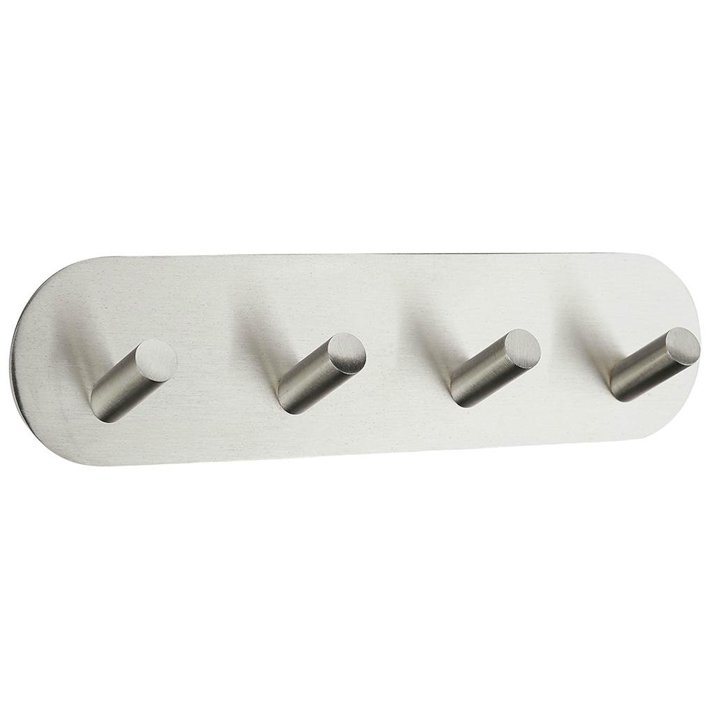 Тримач з гачками для рушників MVM HSS-192R SS четверний Сатин (210827)