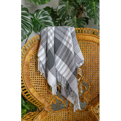 Плед корфа 140x200 см Серый - фото 3 Плед корфа 140x200 см Серый - фото 3