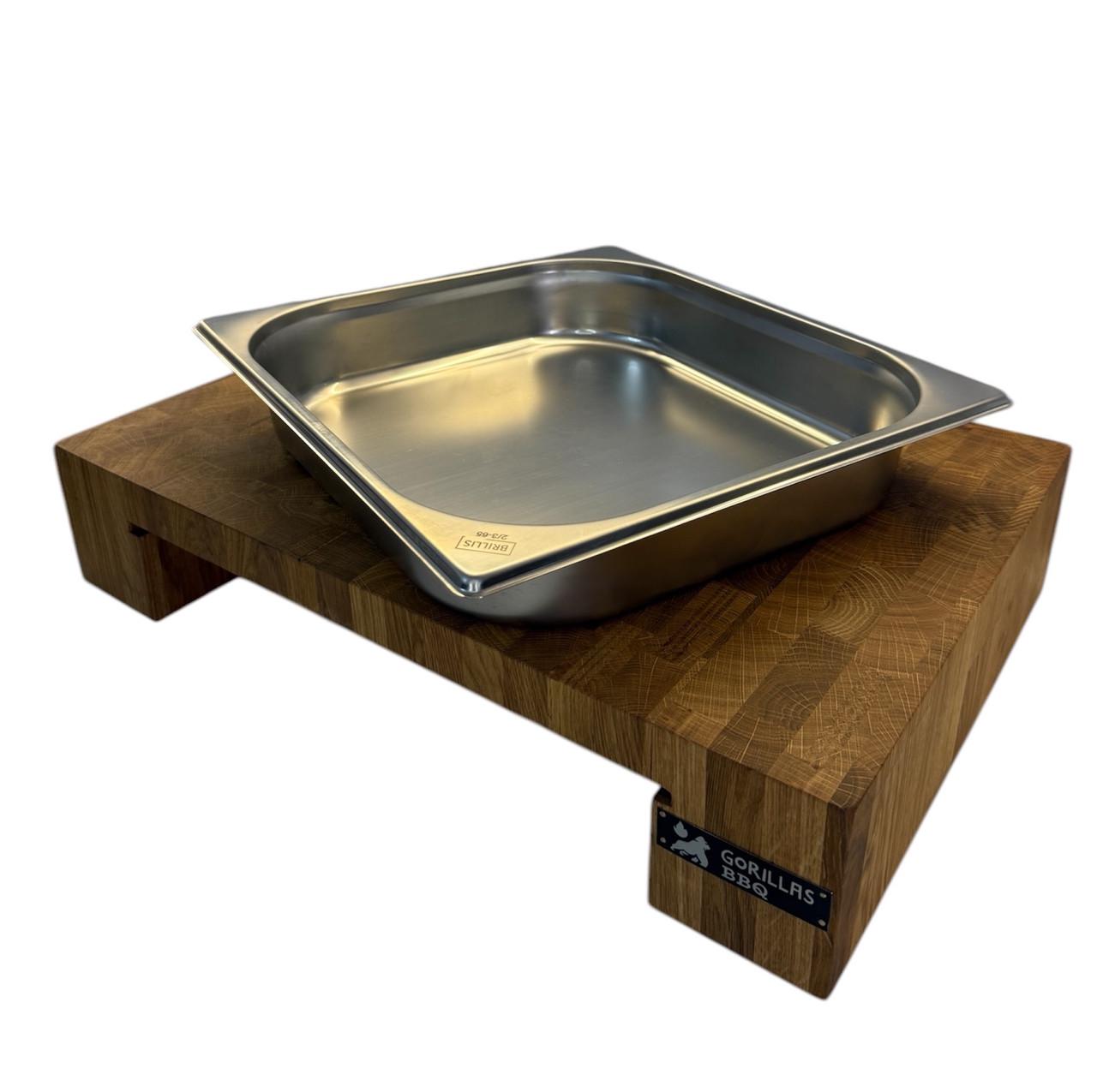 Доска торцевая разделочная Gorillas BBQ дуб с поддоном 500х350х100 мм (DS53) - фото 2 Доска торцевая разделочная Gorillas BBQ дуб с поддоном 500х350х100 мм (DS53) - фото 2