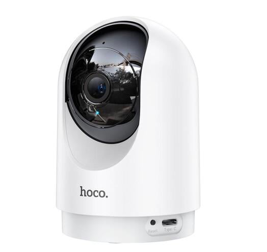 Камера відеоспостереження Hoco D1 Wi-Fi 3MP IP indoor з датчиком руху Білий (703066)