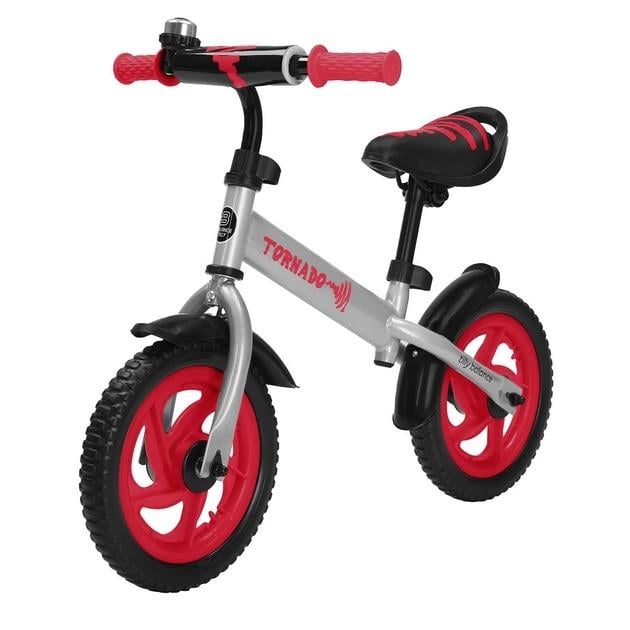 Биговел детский BALANCE TILLY 12 Tornado T-21255 на стальной раме EVA колеса 12" 82х60х43 см Серо-красный (150-7-T-21255 red)