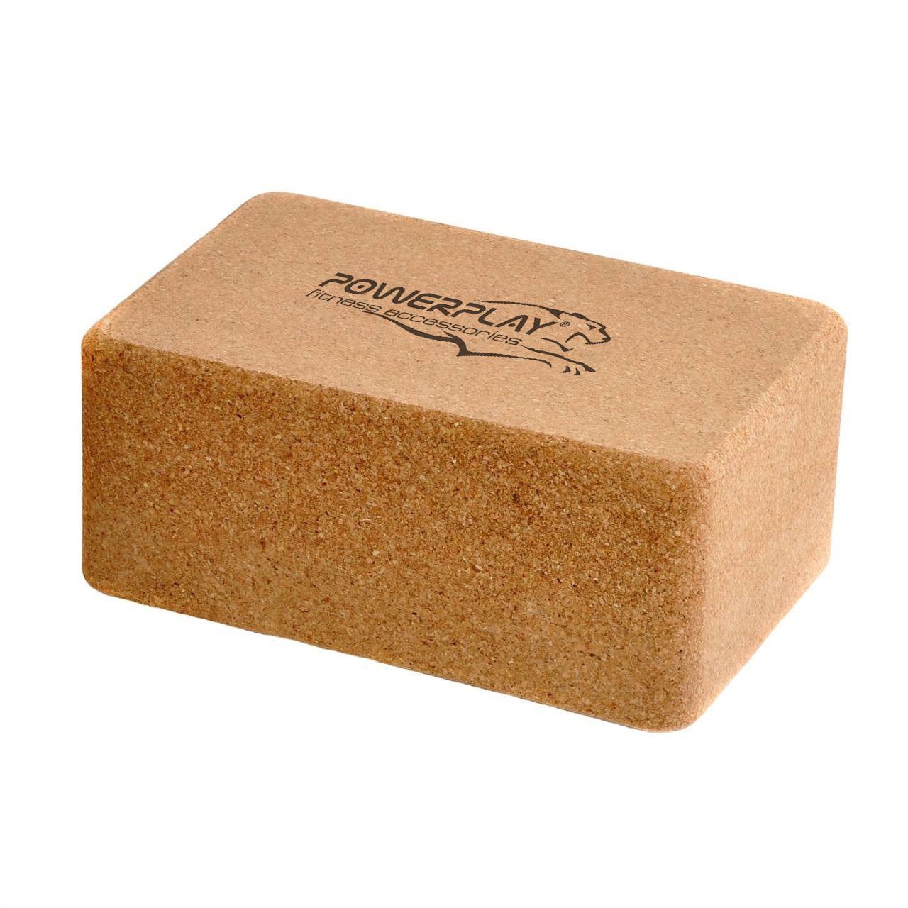 Блоки для йоги PowerPlay Cork Yoga Block PP_4006 з пробкового дерева 2 шт. (A-012905) - фото 9