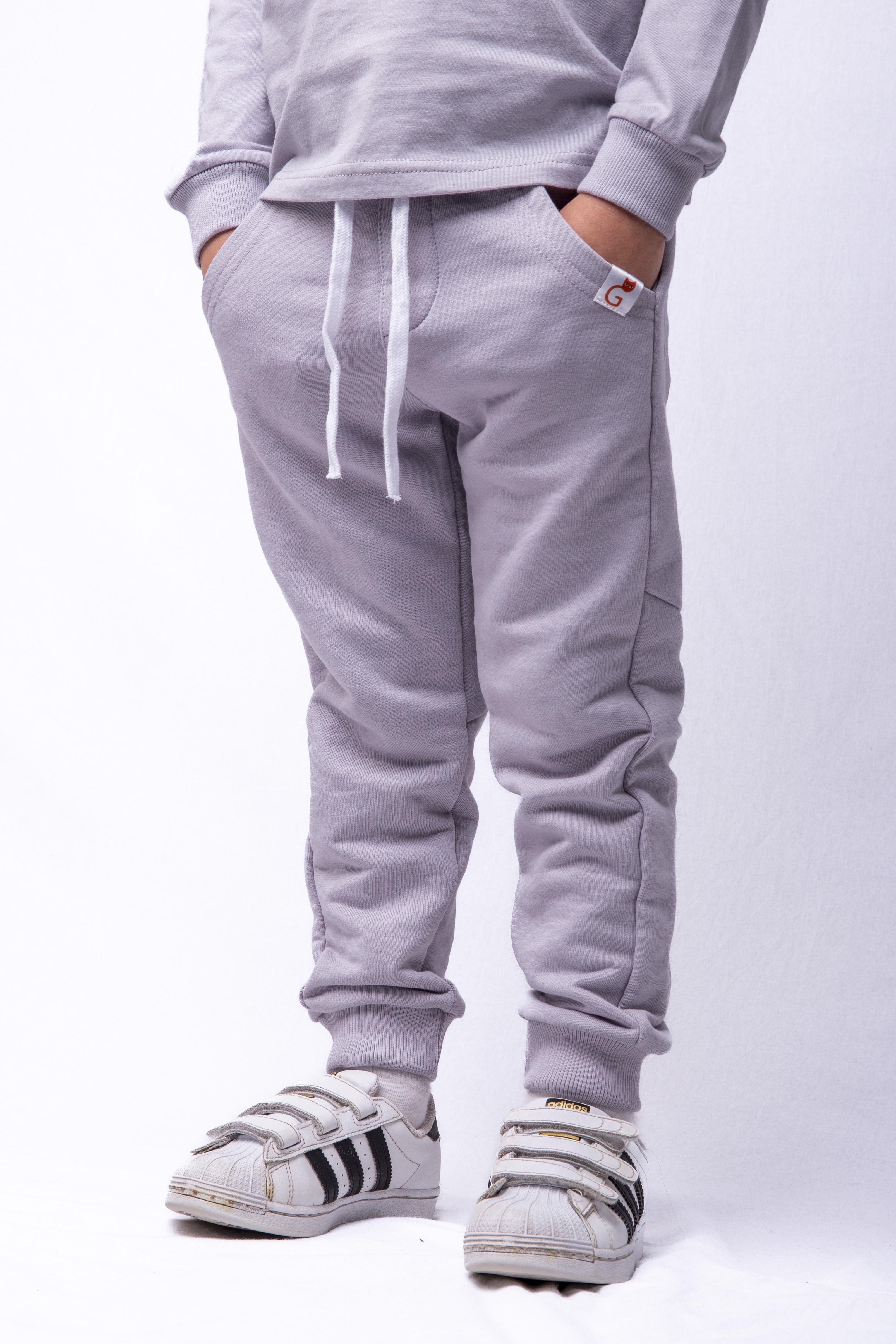 Брюки спортивные для мальчиков тринитка р. 122 см Серый