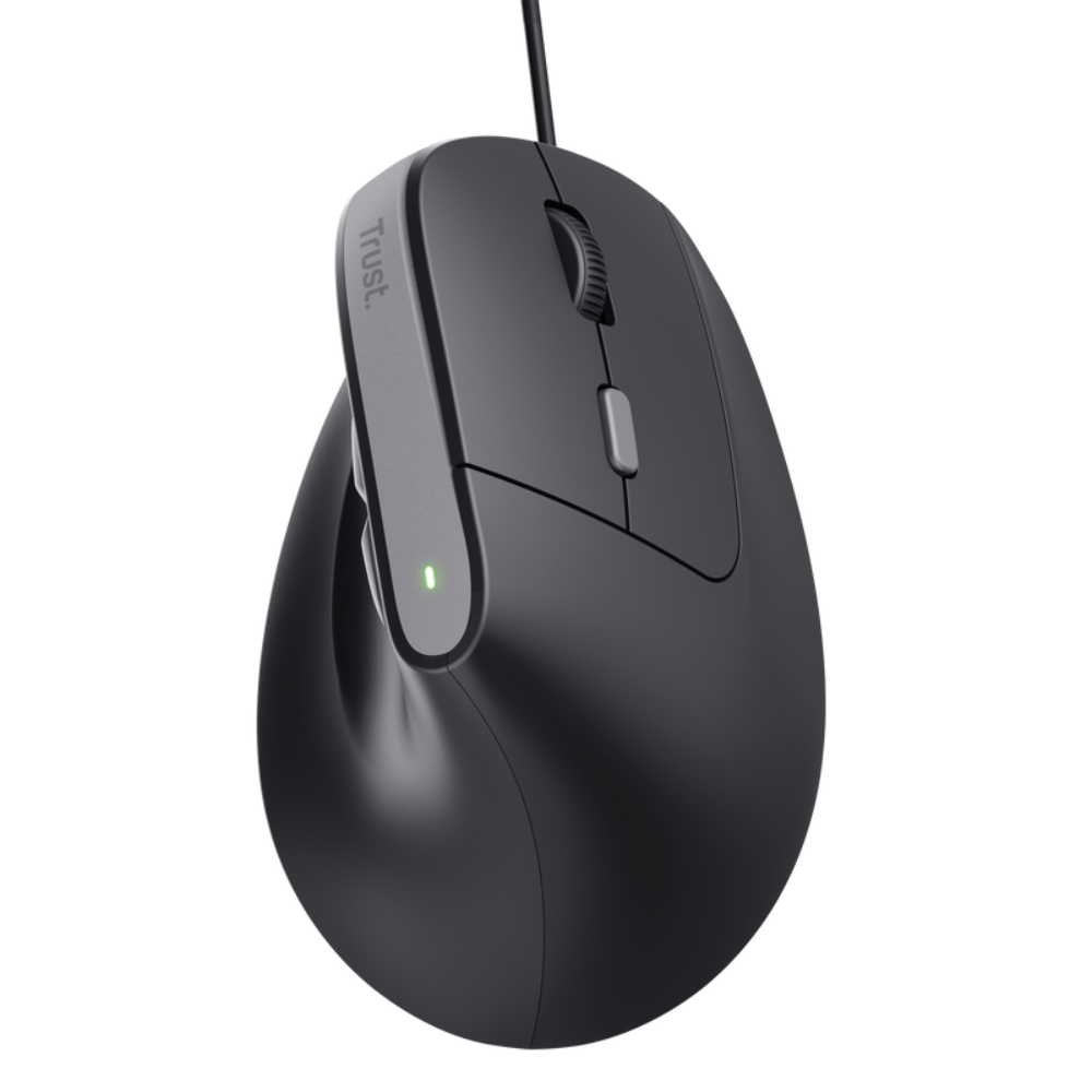 Комп'ютерна мишка вертикальна Trust Bayo II Ergonomic Mouse провідна Black (25144)