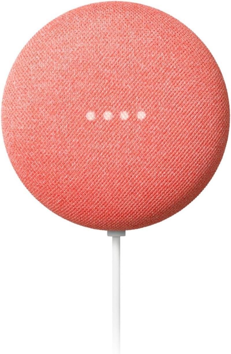 Умная колонка Google Nest Mini 2nd Gen Coral (GA01141) - фото 1