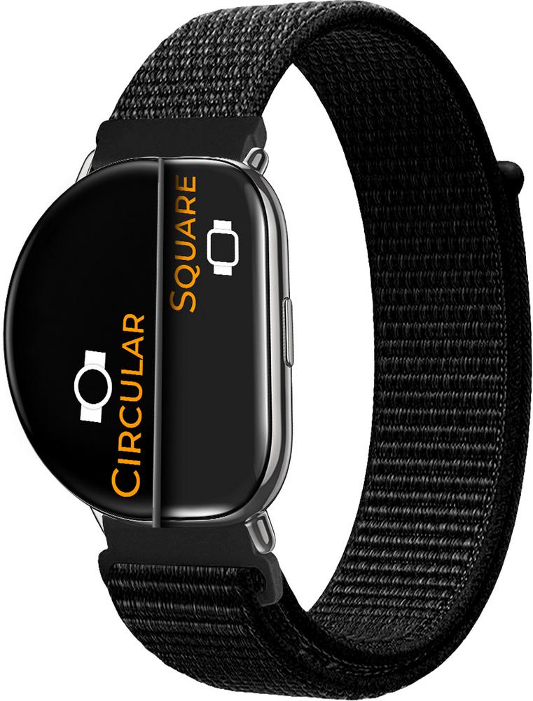 Ремешок нейлоновый Sport Loop для ZEPP E Square/Circular Black (16134-2B)