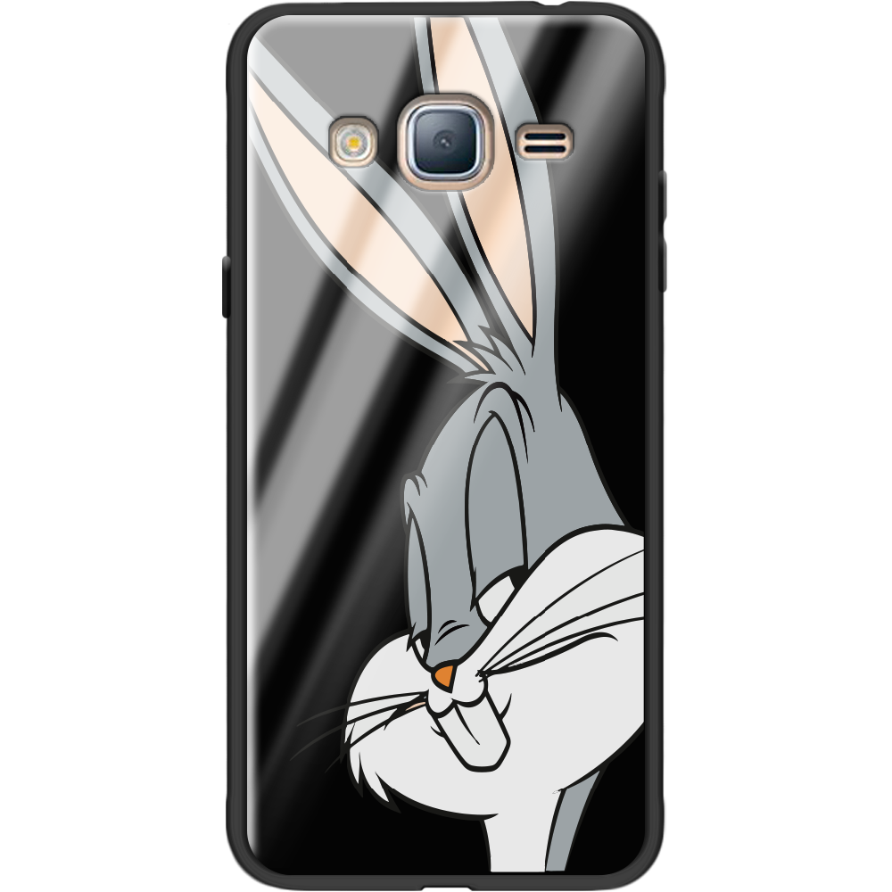 Чехол BoxFace Samsung J320 Galaxy J3 Lucky Rabbit Черный силикон со стеклом (24962-bk81-37742)