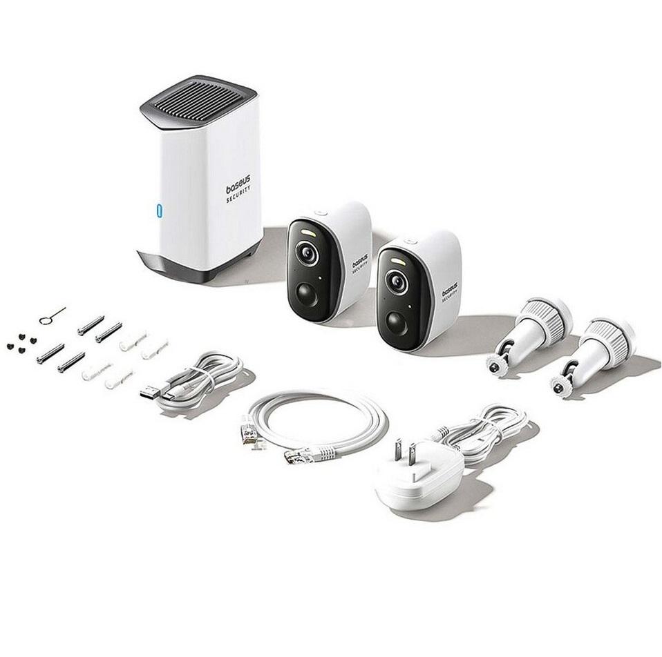 IP-камера видеонаблюдения BASEUS Security N1 Plus Outdoor Camera 2K 2-Cam Kit White EU (S0TY002131) - фото 7 IP-камера видеонаблюдения BASEUS Security N1 Plus Outdoor Camera 2K 2-Cam Kit White EU (S0TY002131) - фото 7