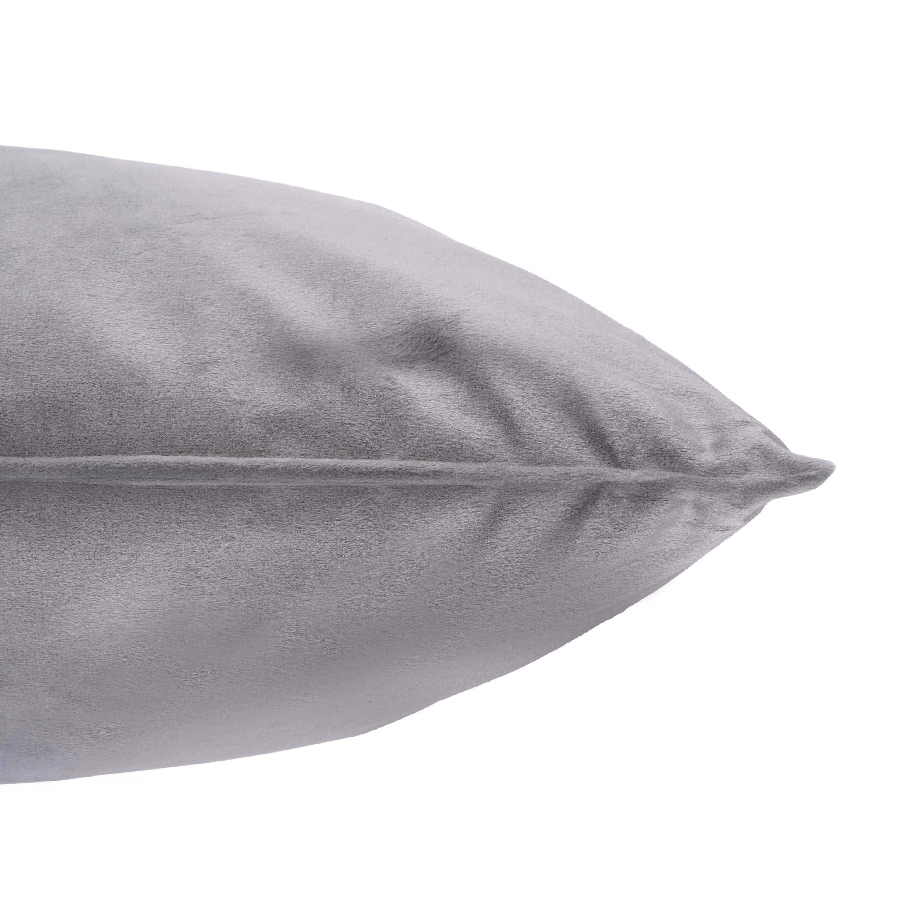 Декоративна подушка Ardesto ART1032GR велюр/поліестер 45x45 см Сірий (90935c46) - фото 2
