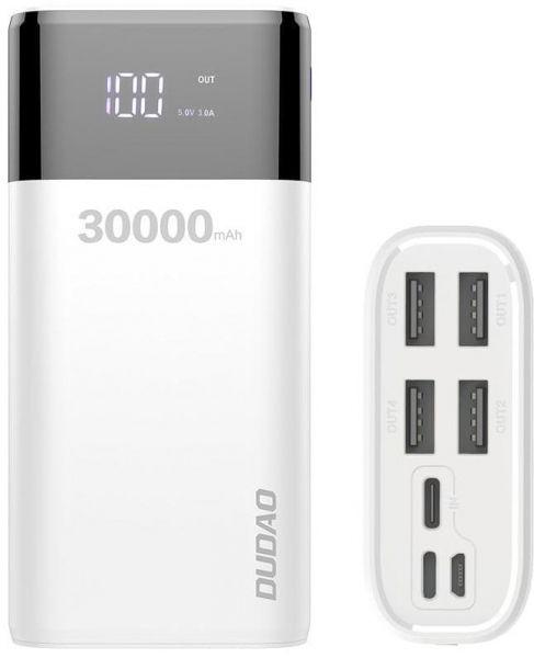 Повербанк DUDAO K8Max 30000 mAh White (6973687240776) - фото 2