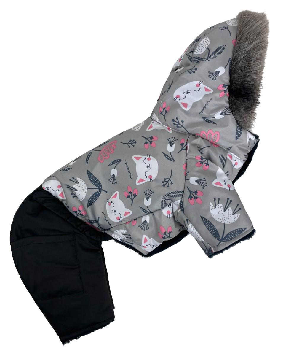 Комбинезон для собак зимний Котики AM-24 р. 2 (70579815)