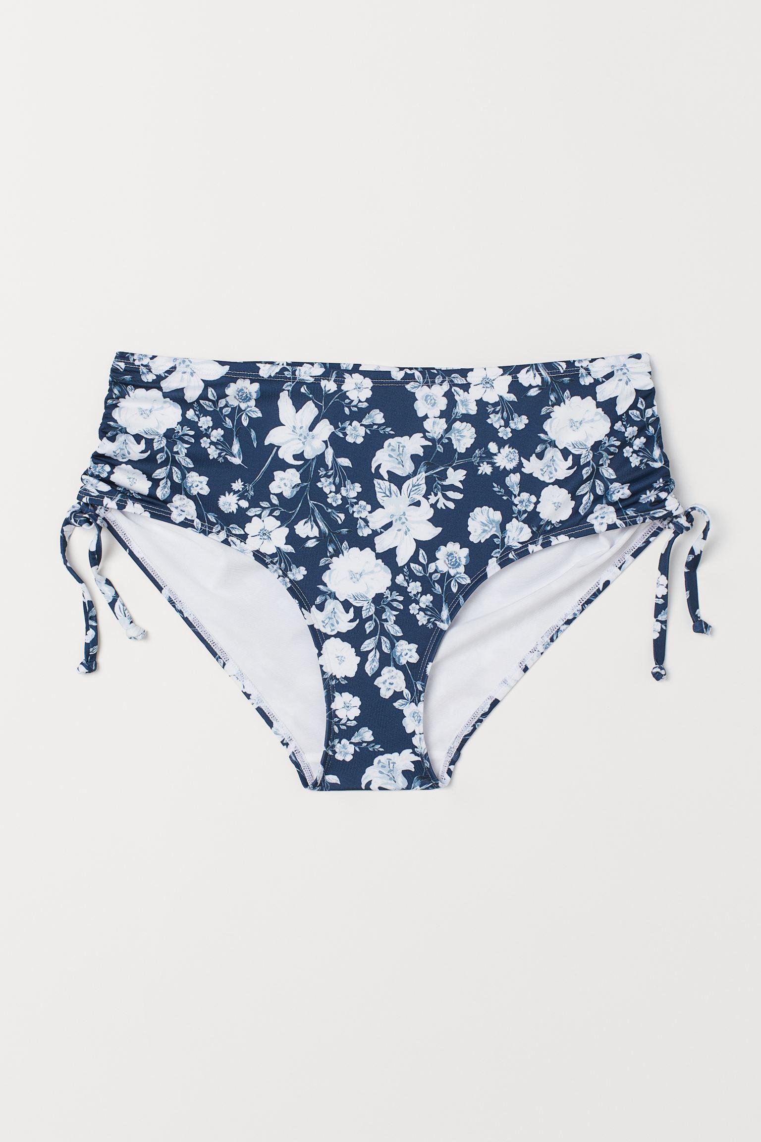 Трусики купальные H&M Цветы р. 54 Темно-синий (2201710278)