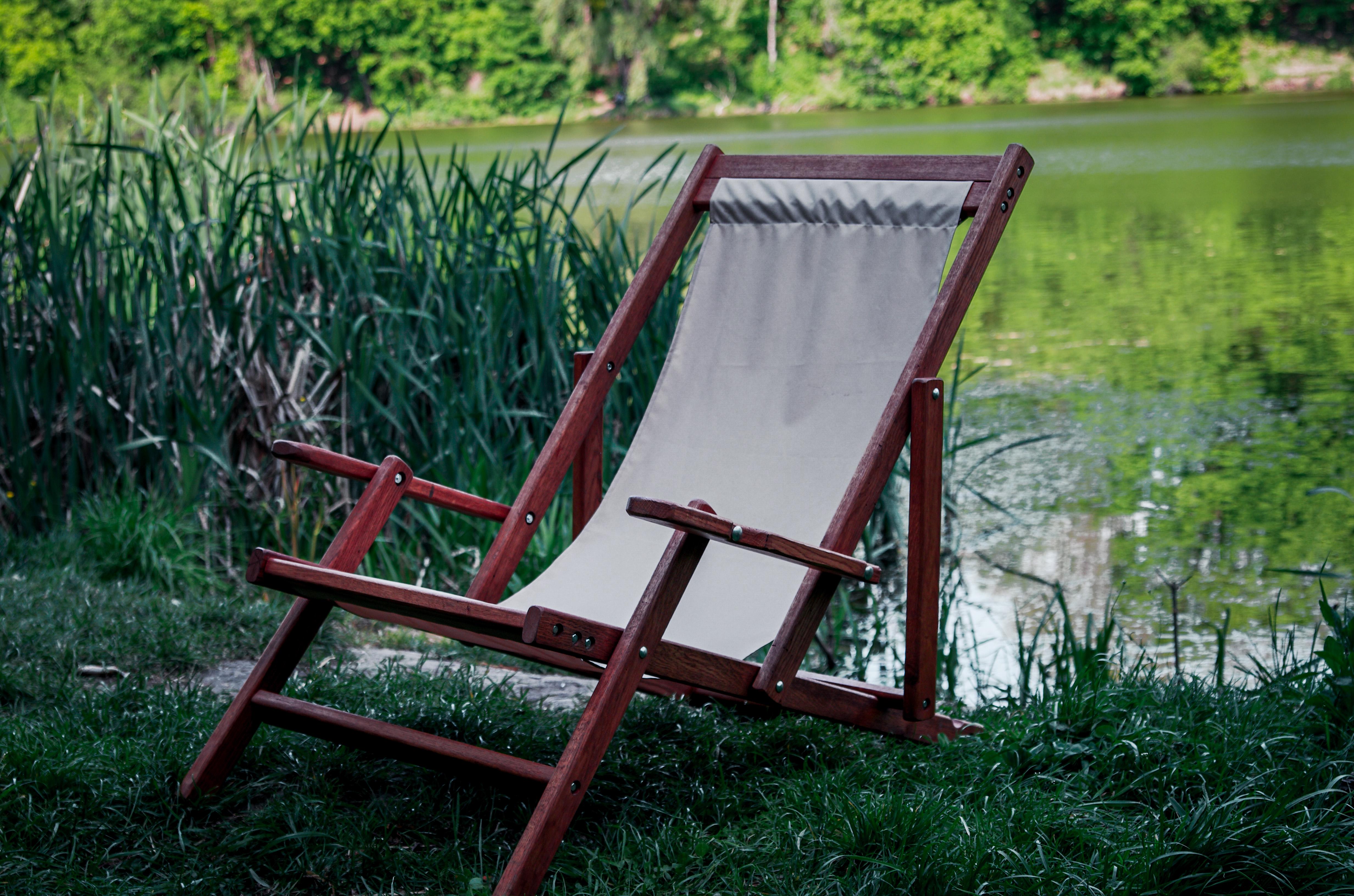 Шезлонг дубовий RELAX WOOD Оксфорд натуральне дерево (7090865) - фото 4