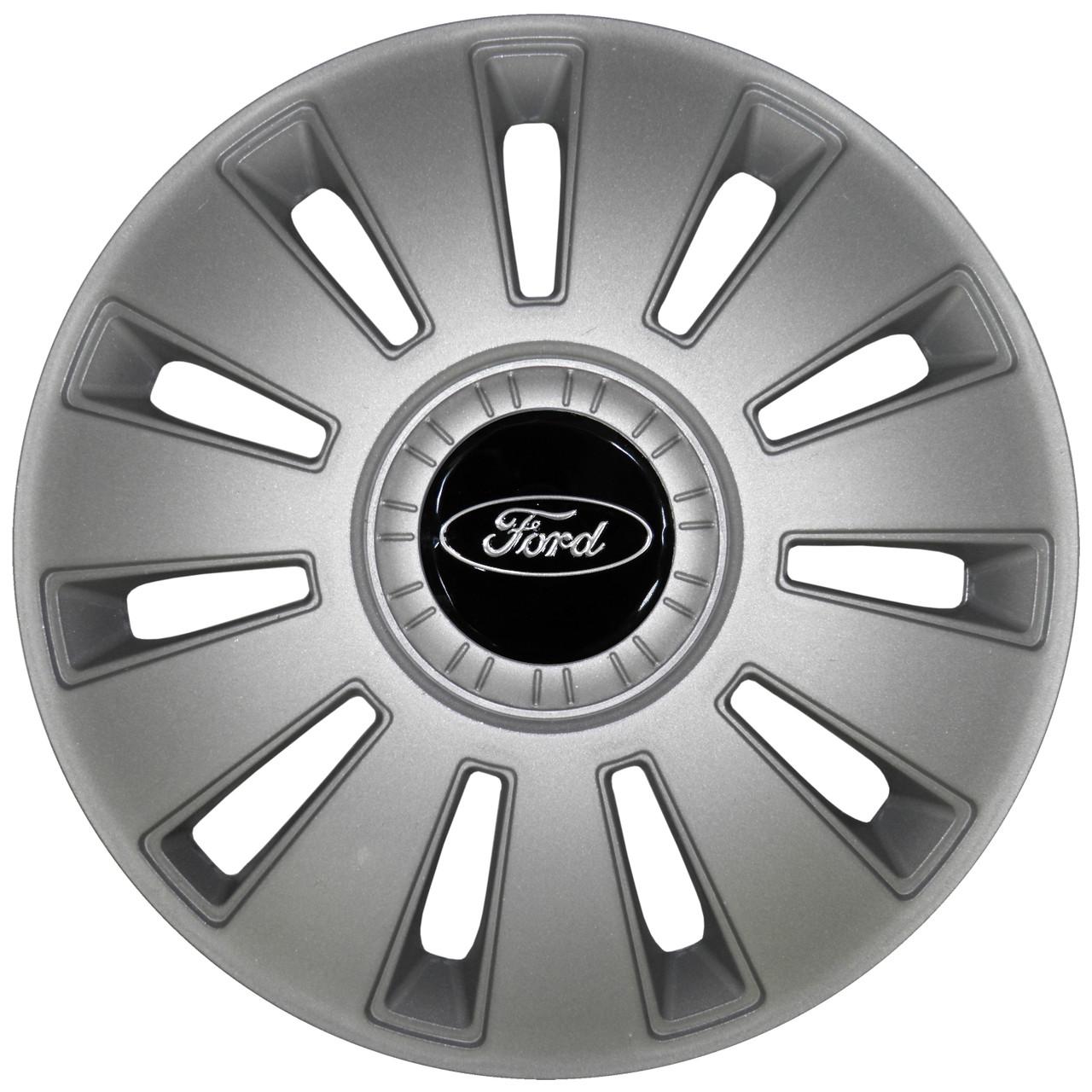 Колпаки колесные R15 Ford 4 шт. Серый (R15Ford-s)