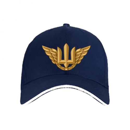 Кепка Беретный знак Воздушных сил Вооруженных сил Украины Темно-синий (12998770-8-183072) Кепка Беретный знак Воздушных сил Вооруженных сил Украины Темно-синий (12998770-8-183072)