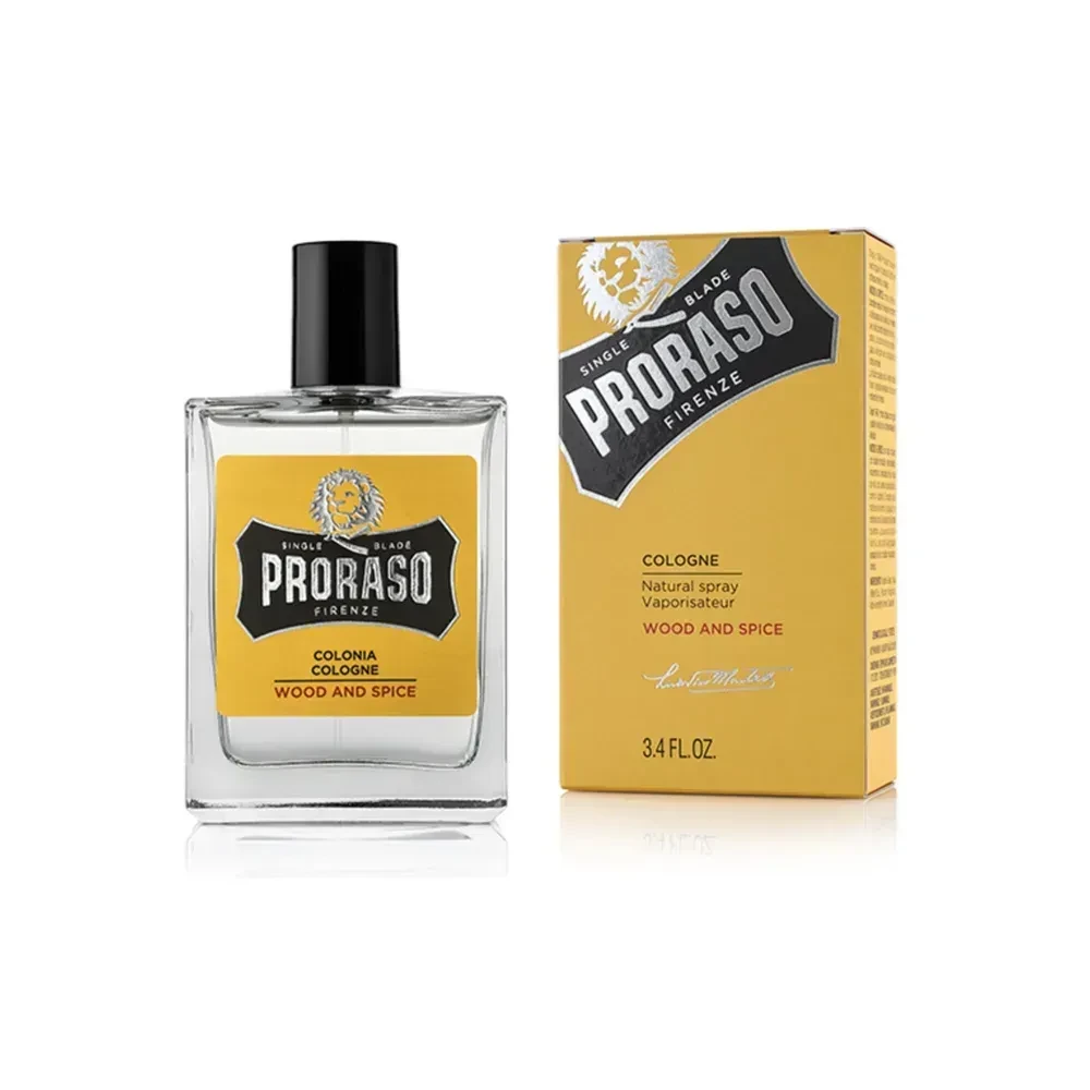 Одеколон Proraso Cologne Wood & Spice с древесно-пряным ароматом с нотами кедра/шафрана 100 мл