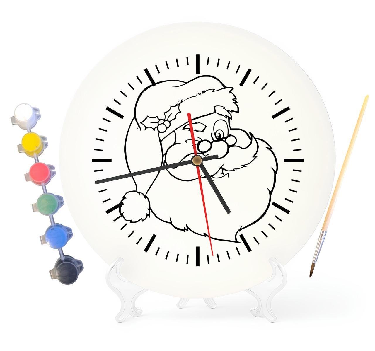 Детский набор для творчества часы раскраска С Новым Годом и Рождеством 30 см (Г0072)