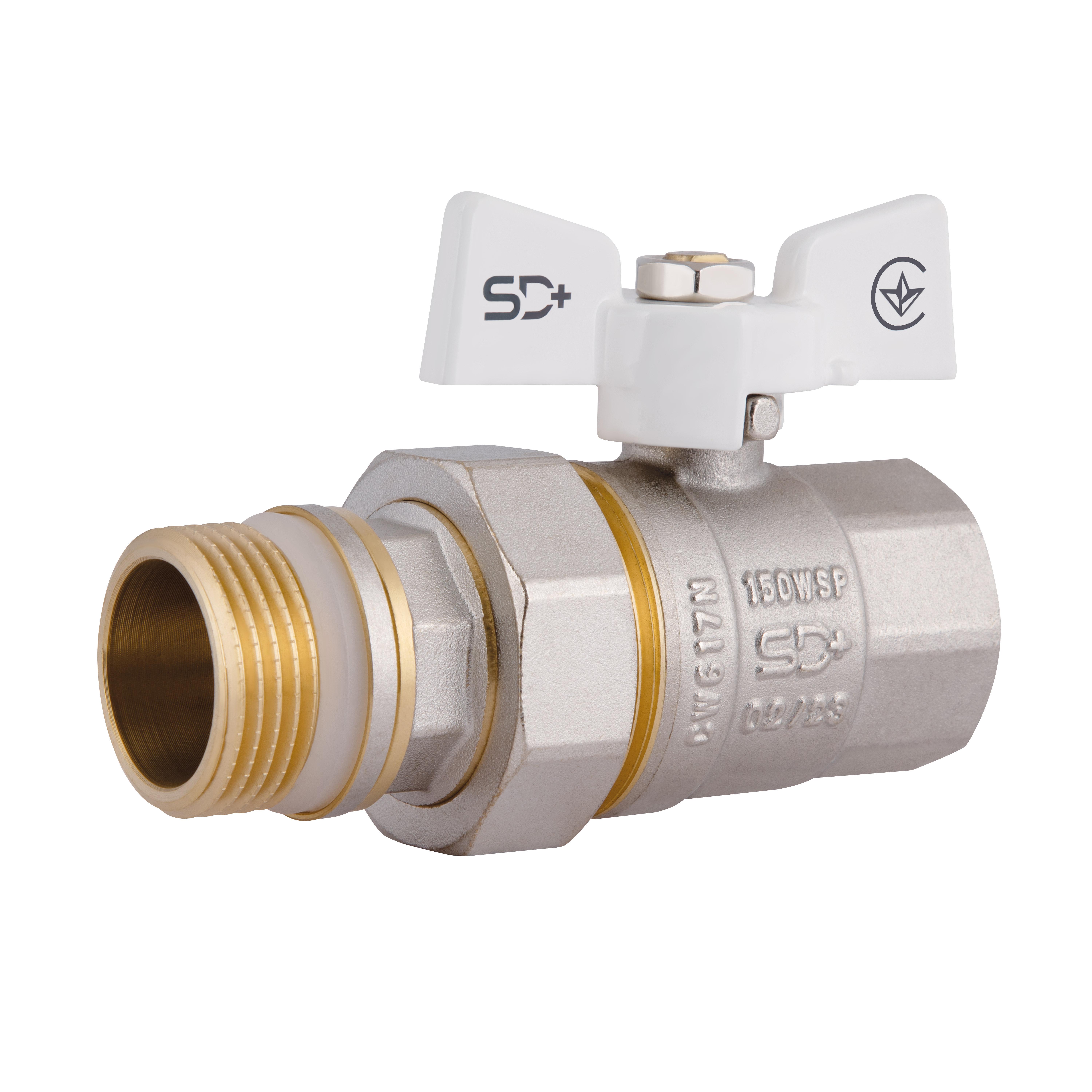 Кран SD Plus Американка с антитечкой 1" PN40 конус (SD900NW25PN40)