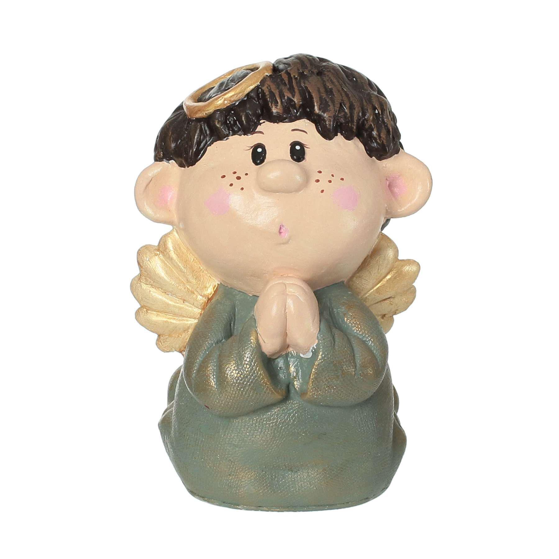 Сувенир декор для дома Ангелок мальчик №3 ручная работа гипс 20 см