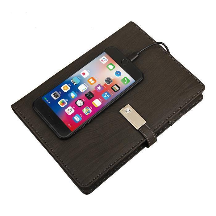 Щоденник 3в1 Universal Book Powerbank 8000 mAh/флешка 16 Гб Чорний - фото 11