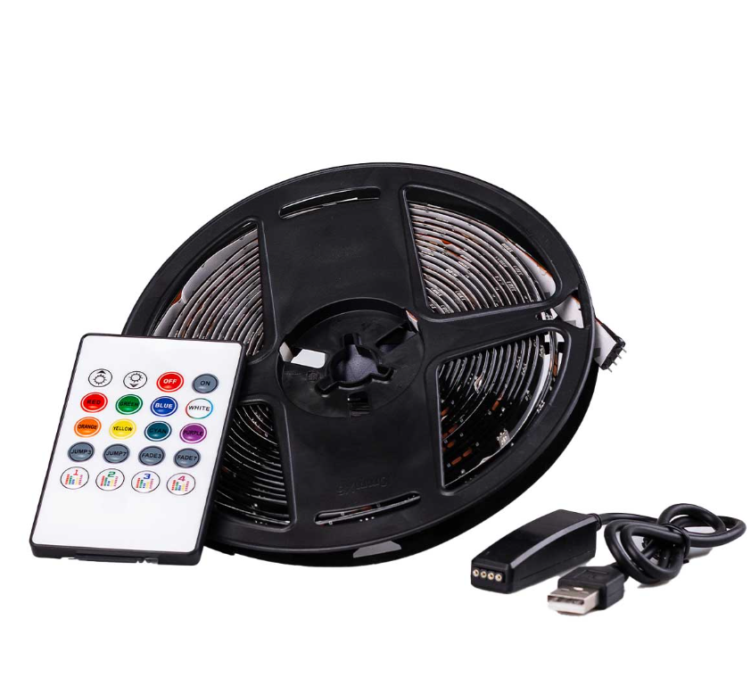 Світлодіодна стрічка TV Light 5 м з пультом Різнокольоровий