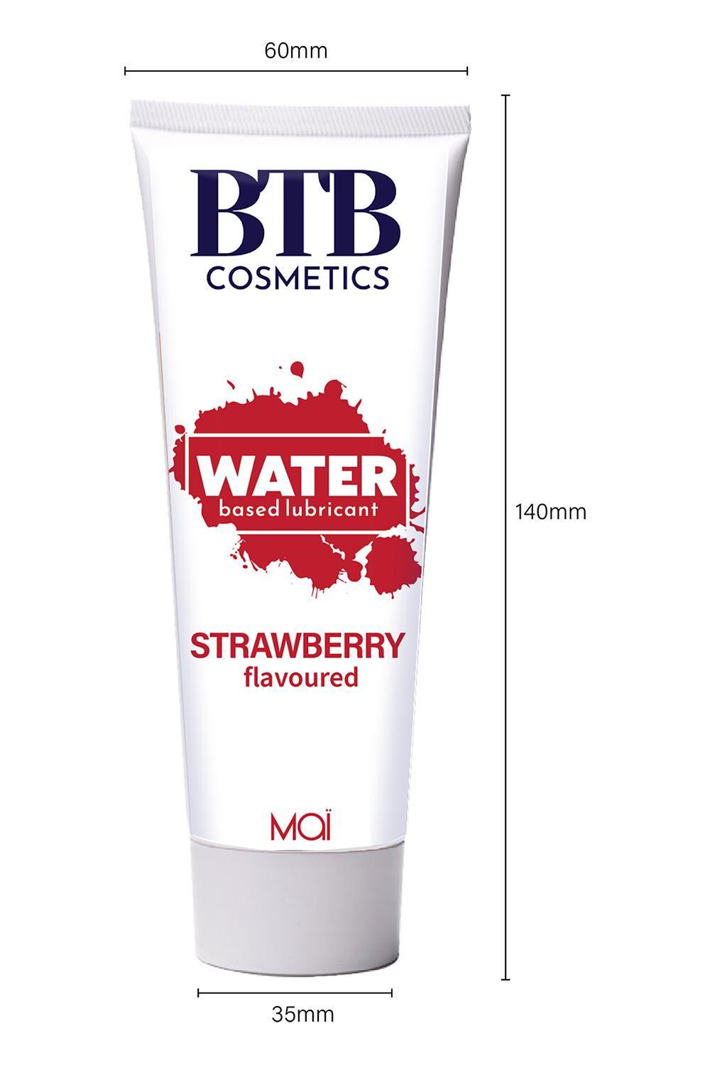 Лубрикант на водной основе BTB FLAVORED STRAWBERRY 100 мл (SO7545) - фото 2