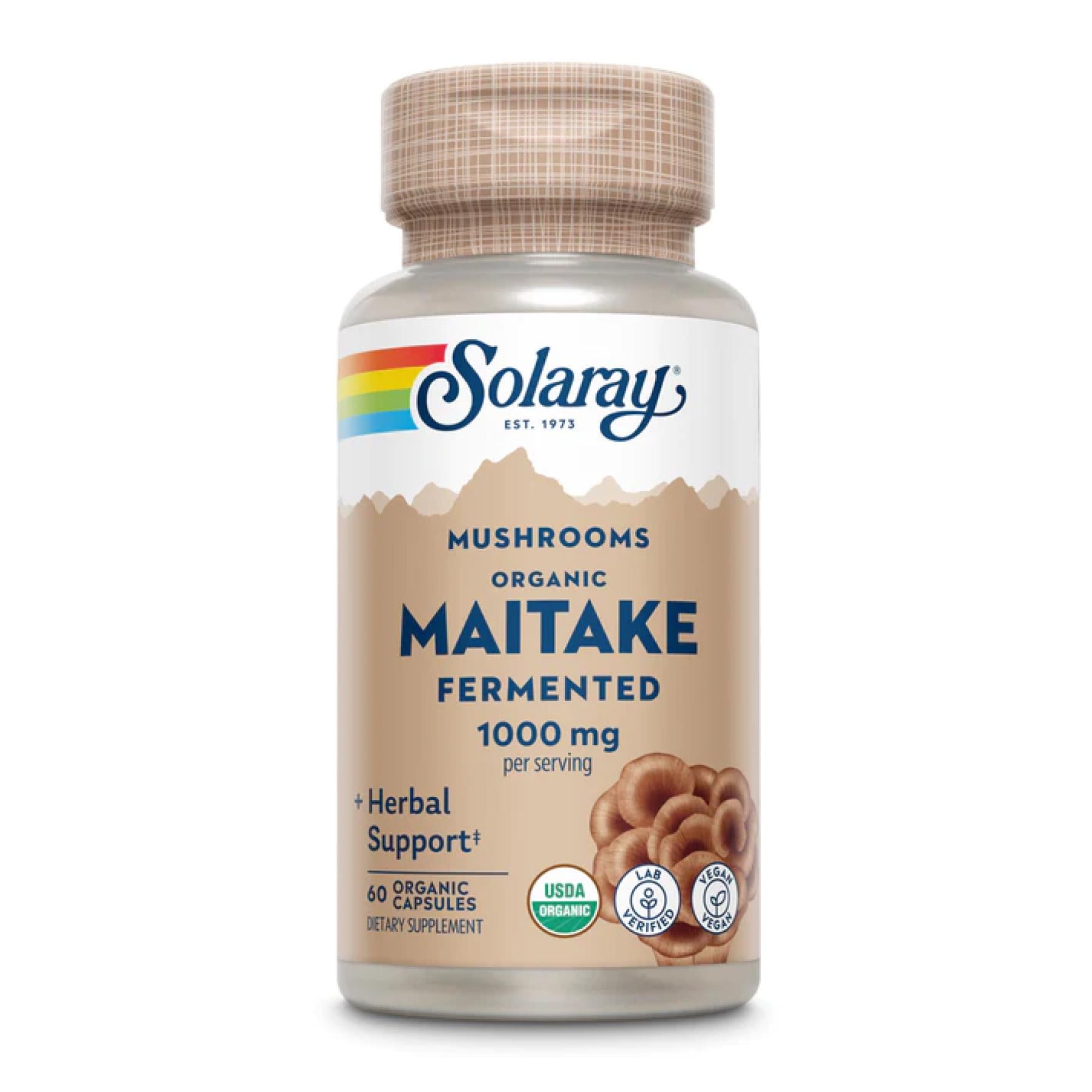 Добавка Org Grown Fermented Maitake 1000 mg 60 caps (2023-10-2150)