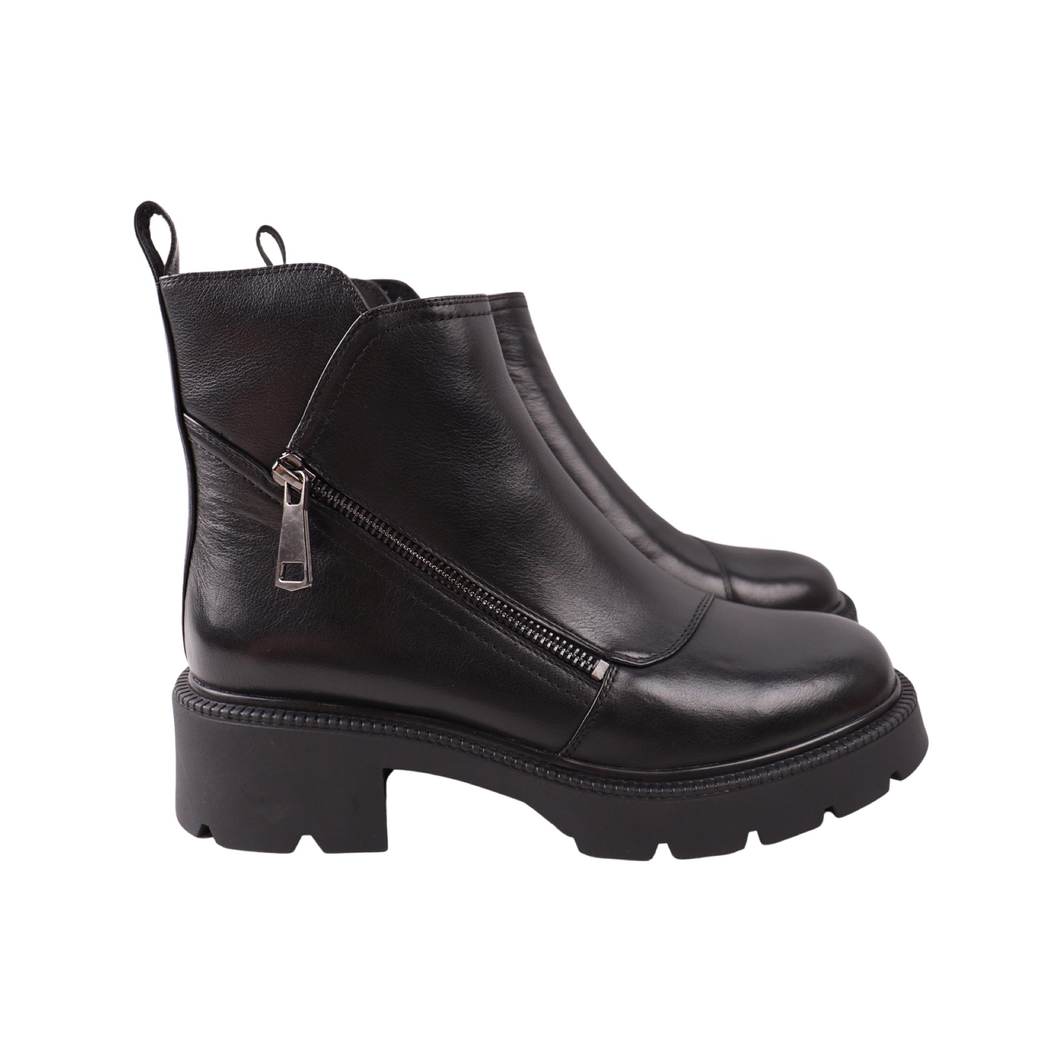 Ботинки женские Molka натуральная кожа р. 38 Черный (298-23DHC)