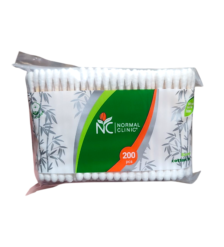 Палички ватні Normal Clinique BPN 012 Бамбук zip-пакет 300 шт.