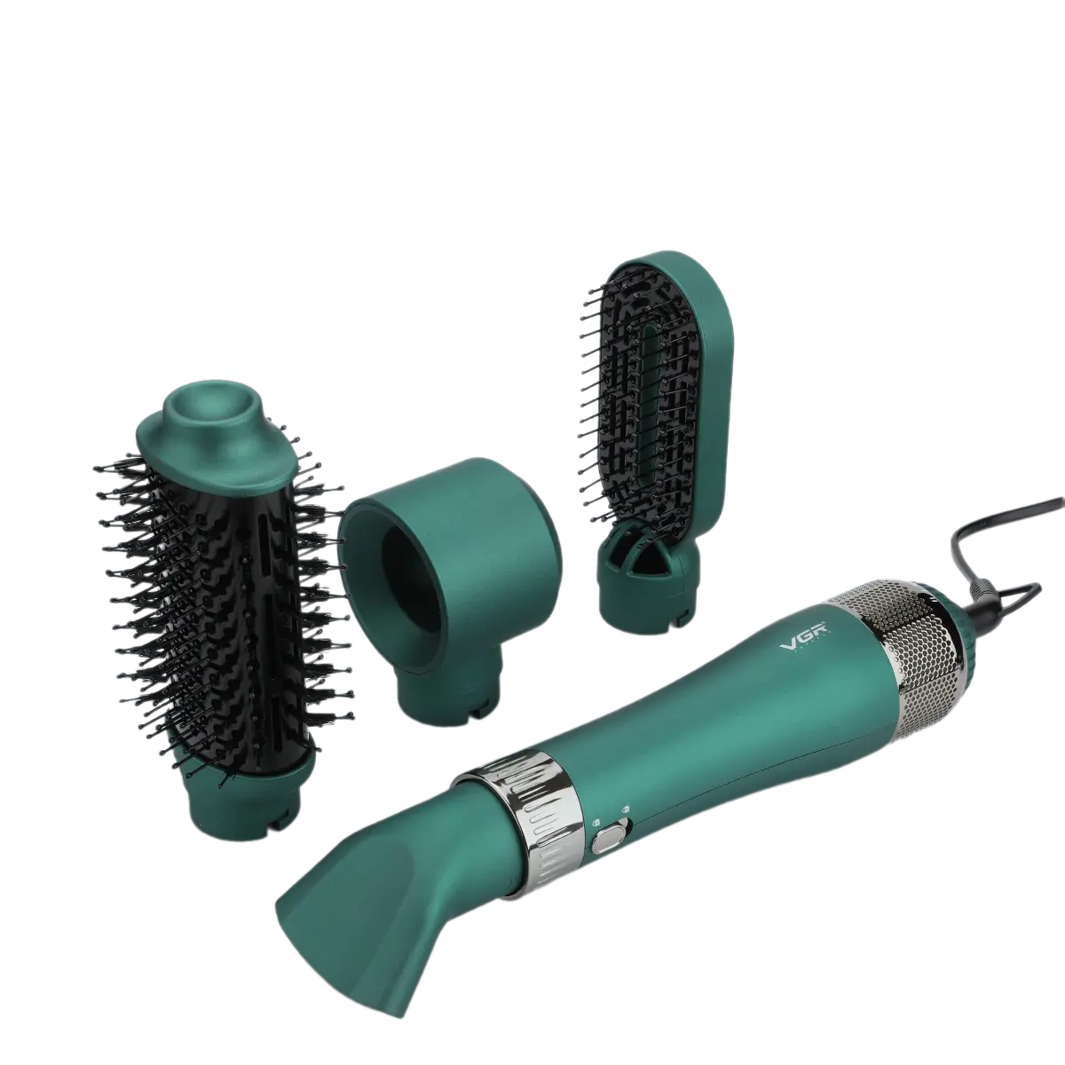 Фен-щетка для волос VGR Зеленый