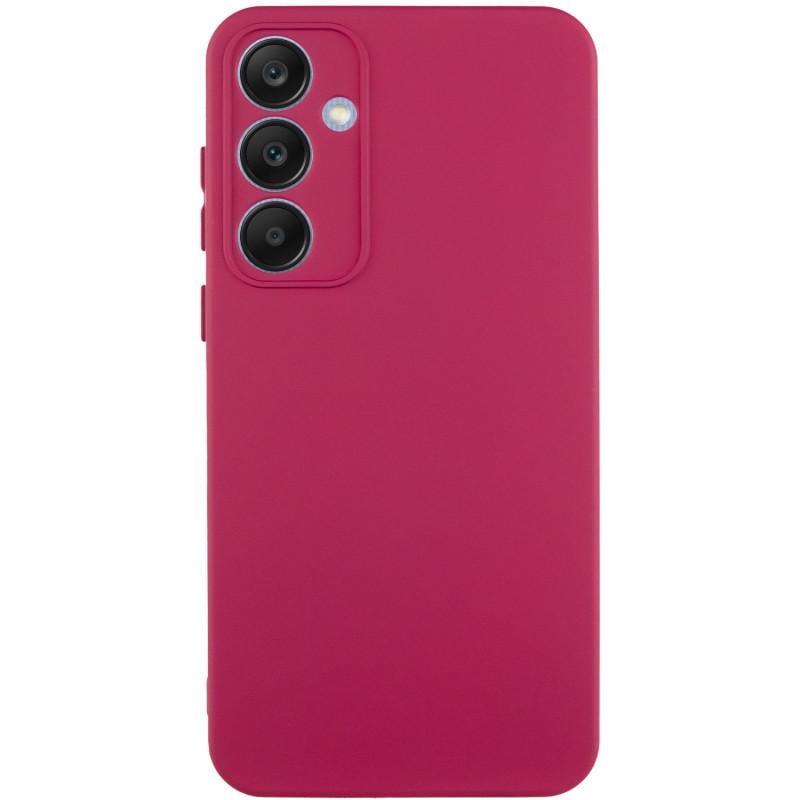 Противоударный Чехол Silicone Cover Lakshmi Full Camera (AA) для Samsung Galaxy S24 FE Бордовый / Marsala