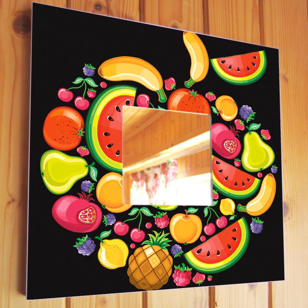 Зеркало декоративное Фрукты 260х260 мм (M04197)