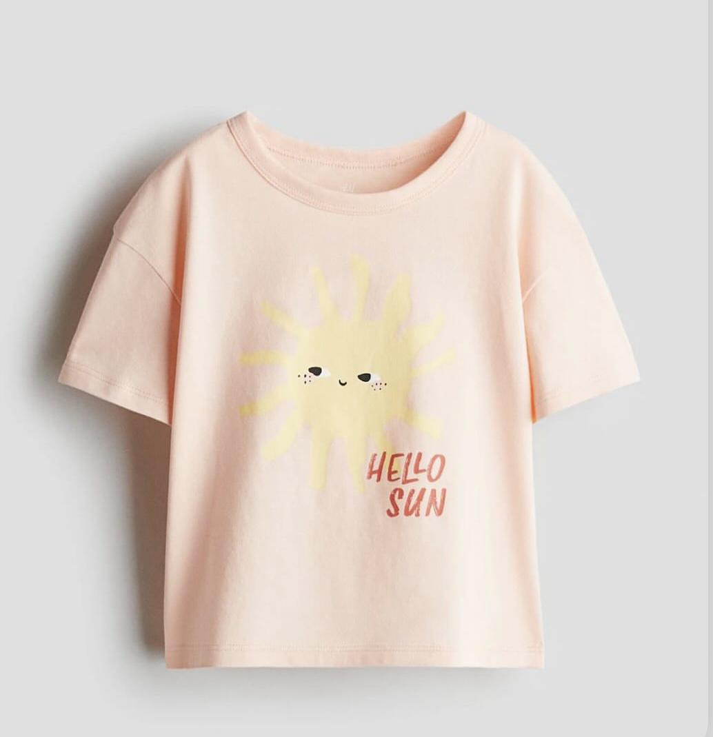 Футболка дитяча H&M 98-104 см Персиковий (11111)