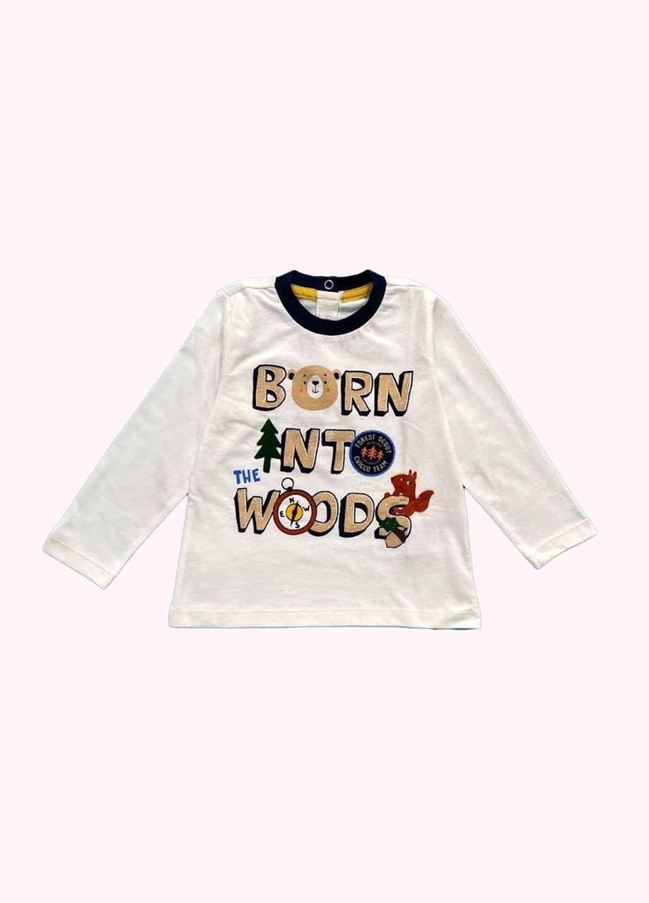 Реглан дитячий Chicco з круглою горловиною 18-24 міс. 86 см Білий (2082681931)