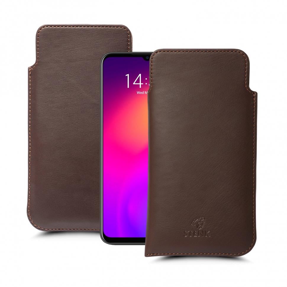 Футляр Stenk Elegance для Meizu Note 9 Коричневый (63373)