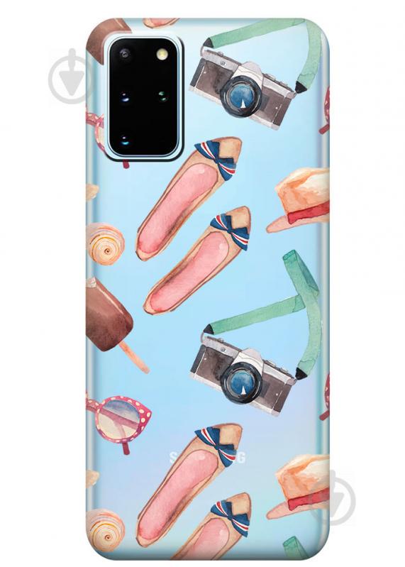 Прозрачный силиконовый чехол iSwag для Samsung Galaxy S20 Plus Женские штучки (M1080)