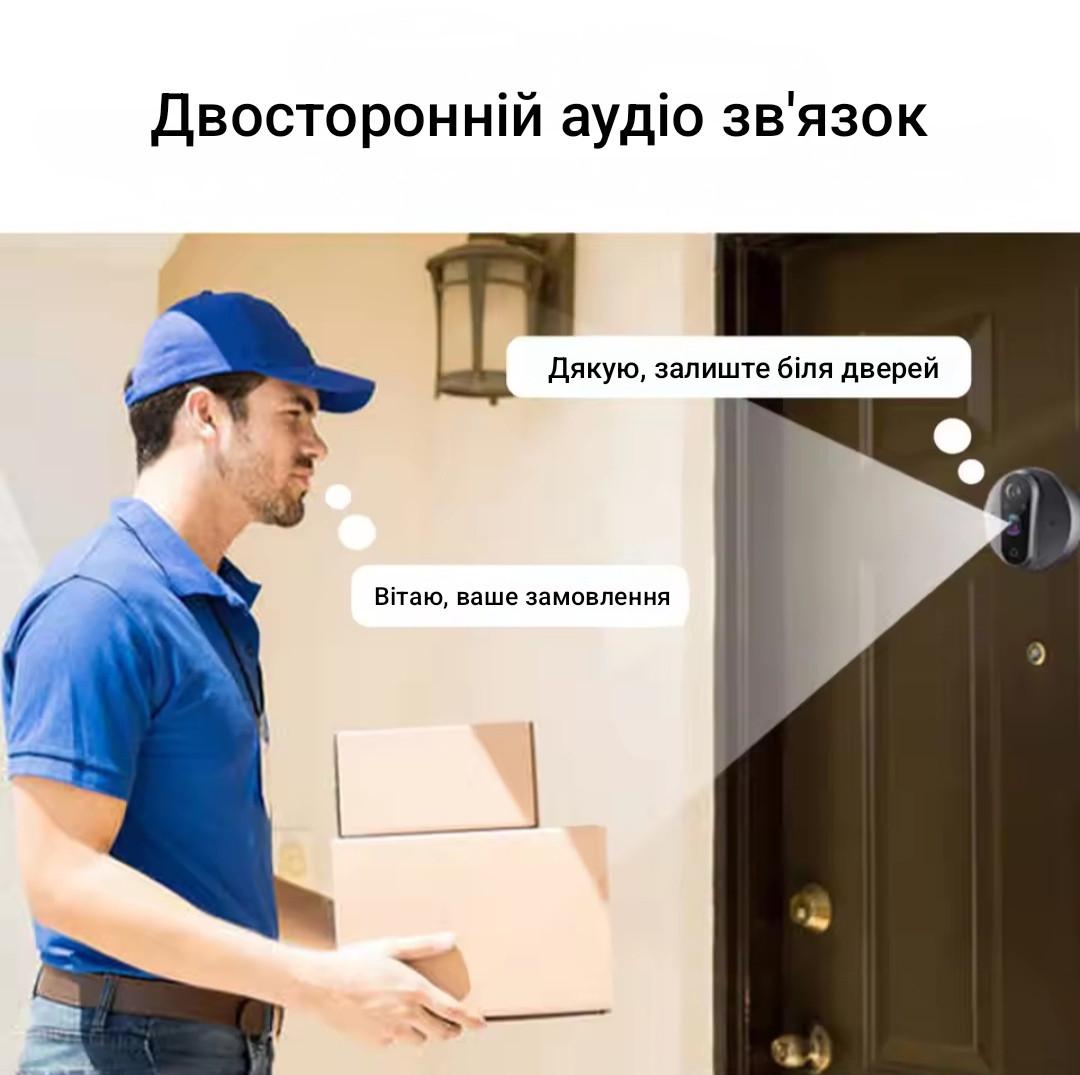 Відеодомофон бездротовий Tuya Smart Life Wi-Fi 4,3" 5000 mAh з датчиком руху (2540110079) - фото 3