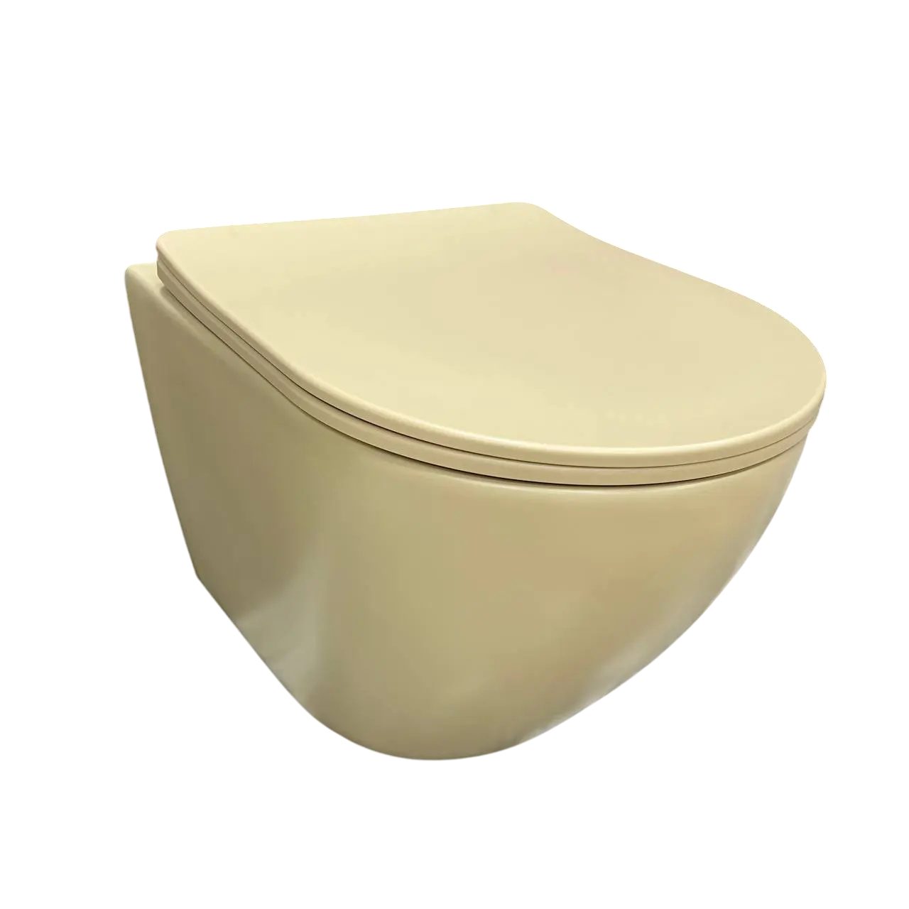 Унітаз підвісний VBI Vulcano безобідковий 490x360 мм Бежевий матовий (RM-VBI-020408) Унітаз підвісний VBI Vulcano безобідковий 490x360 мм Бежевий матовий (RM-VBI-020408)