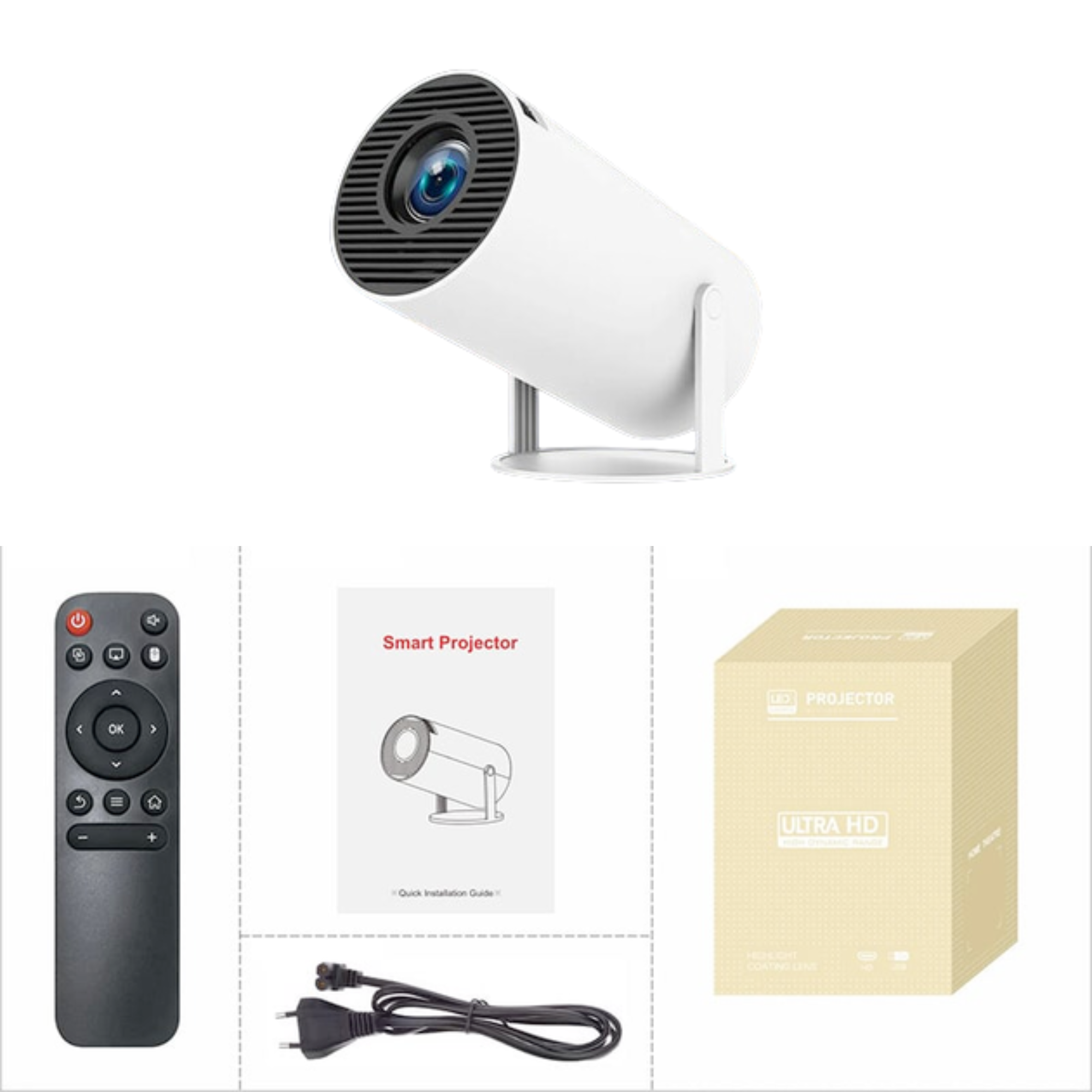 Проектор Magcubic HY300 PRO на Android 11 4K Wi-Fi/Bluetooth White (23702094) - фото 5 Проектор Magcubic HY300 PRO на Android 11 4K Wi-Fi/Bluetooth White (23702094) - фото 5