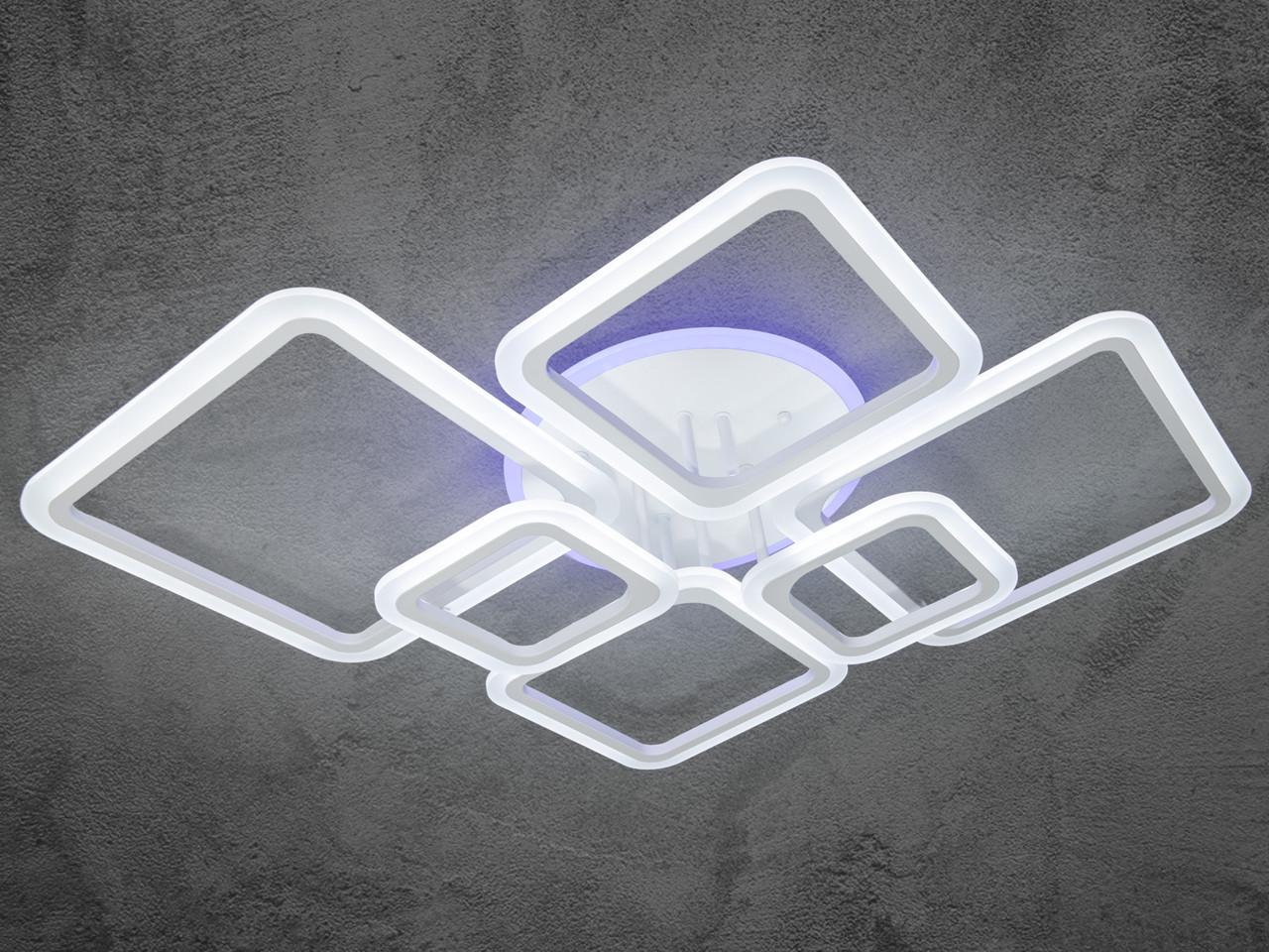 Люстра Led для гостиной A8160-6WH-LS 150W на 22 м2 Белый (1911084601) - фото 3 Люстра Led для гостиной A8160-6WH-LS 150W на 22 м2 Белый (1911084601) - фото 3