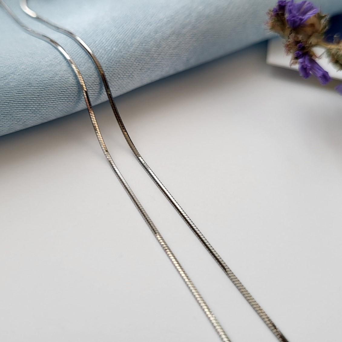 Цепочка серебряная тонкая круглая 40 см 925 пробы 2,30 г (255р2/40)