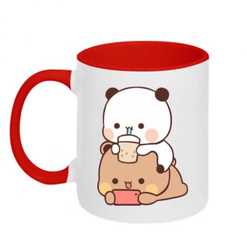 Чашка керамічна двоколірна Сhilling Bubu and Dudu 320 мл Червоно-білий (15760551-18-193866) - фото 1 Чашка керамічна двоколірна Сhilling Bubu and Dudu 320 мл Червоно-білий (15760551-18-193866) - фото 1