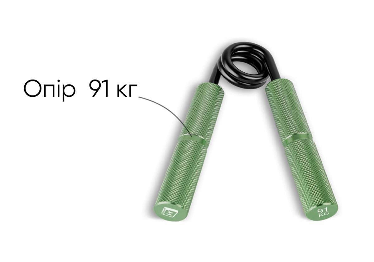 Эспандер кистевой EasyFit Hand Grip PRO 91 кг 200 lb Зеленый (EF-1902-200) - фото 4 Эспандер кистевой EasyFit Hand Grip PRO 91 кг 200 lb Зеленый (EF-1902-200) - фото 4