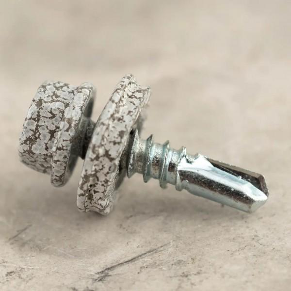 Саморез кровельный по металлу KrepTech RAL 0002 4,8x19 мм 250 шт. Белый Дерево (28957353) - фото 4