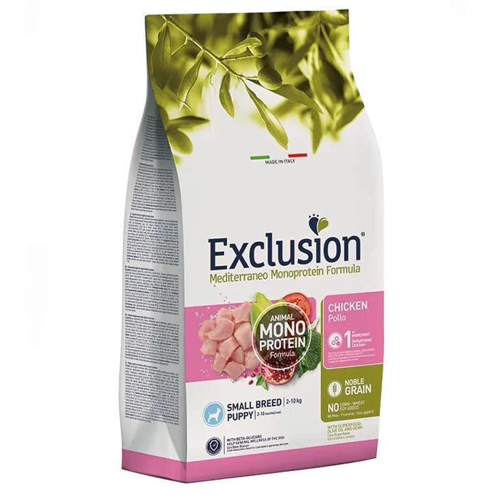 Корм сухий Exclusion Puppy Chicken Small Breed для цуценят маленьких порід 2 кг Корм сухий Exclusion Puppy Chicken Small Breed для цуценят маленьких порід 2 кг