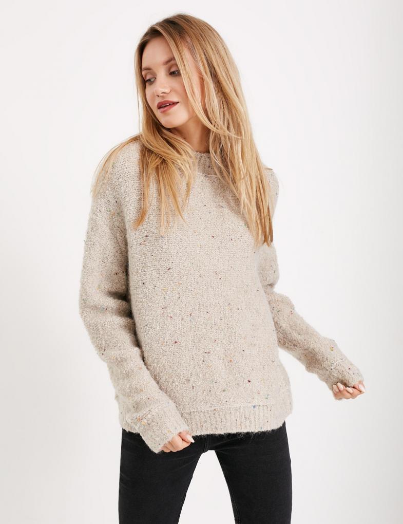 Светр жіночий Diverse KARATI L Бежевий меланж (5902598644848) - фото 2 Светр жіночий Diverse KARATI L Бежевий меланж (5902598644848) - фото 2