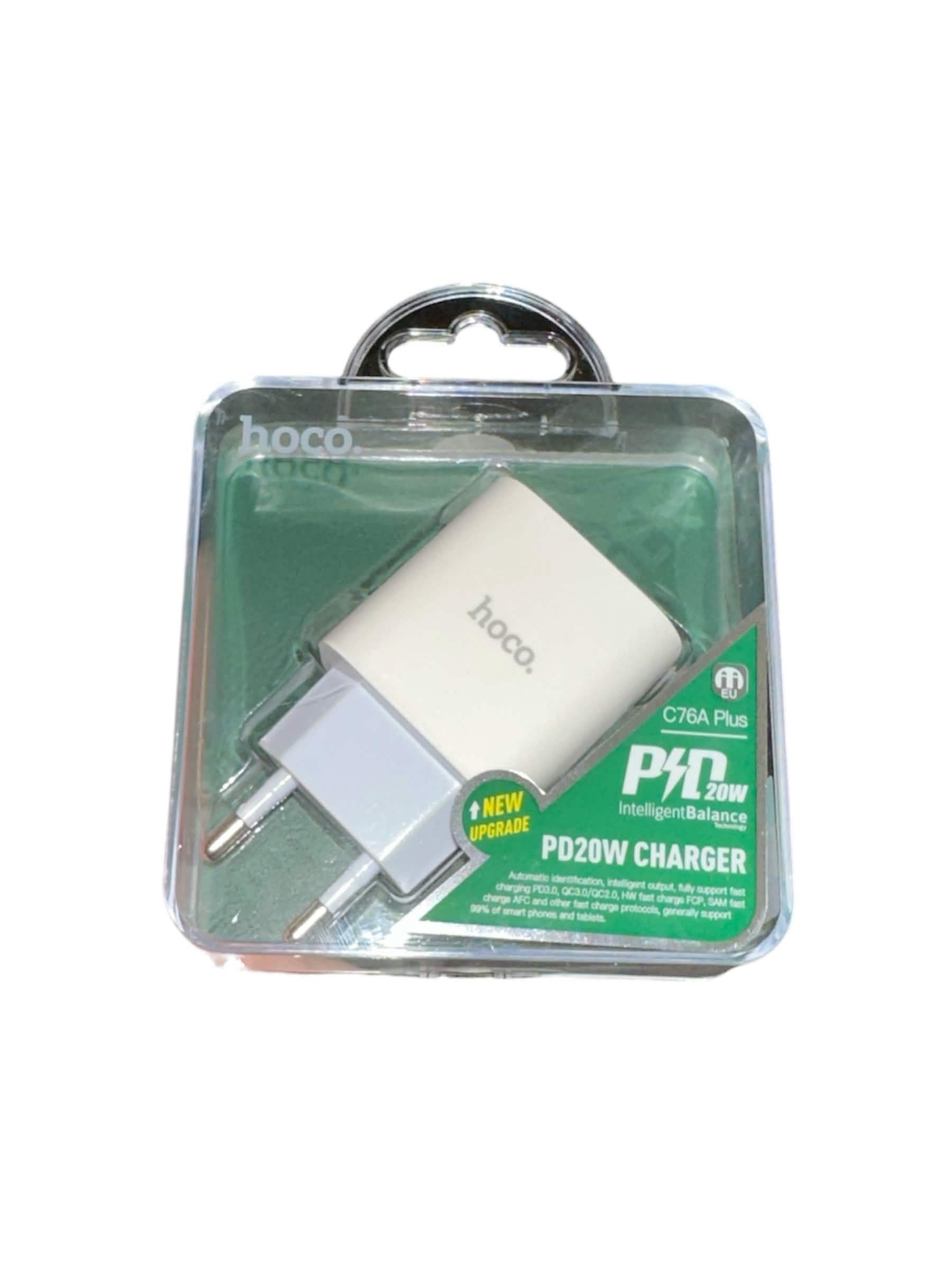 Зарядное устройство сетевое Hoco C76A Plus Speed ​​Source PD20W White - фото 3