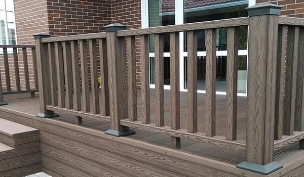 Ограждение декоративное Импрес Дизайн для террас и балконов ДПК Каштан (14851617) - фото 2 Ограждение декоративное Импрес Дизайн для террас и балконов ДПК Каштан (14851617) - фото 2