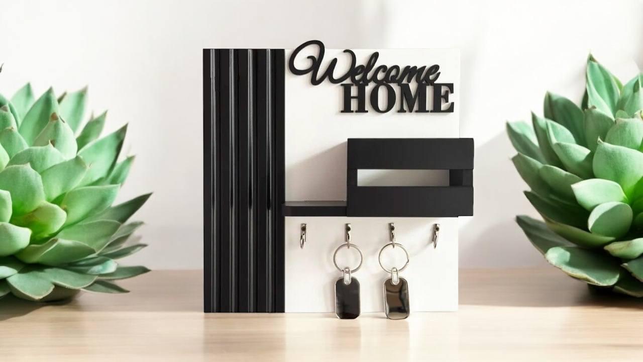 Ключниця настінна з відділом для квітанцій (444018)